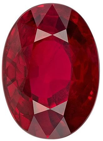 Serious Top Ruby Gemstone, 5.74 Carats, Oval Shape, 12.33 x 8.92 x 6.05 mm, Stunning Red Color with GRS Cert