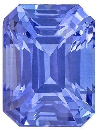 Stunning Blue Sapphire Gemstone, 4.04 carats, Emerald Shape, 9.6 x 7.3 mm, A Natural Wonder