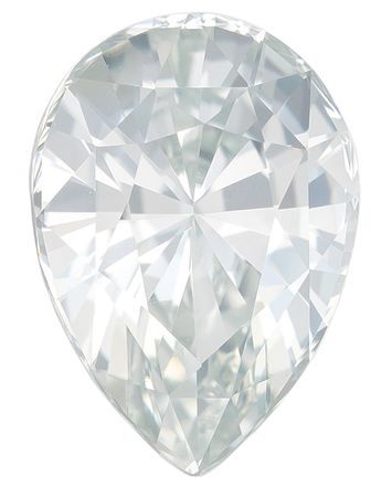 Stunning White Sapphire Gemstone 2.58 carats, Pear Cut, 9.8 x 7 mm, with AfricaGems Certificate