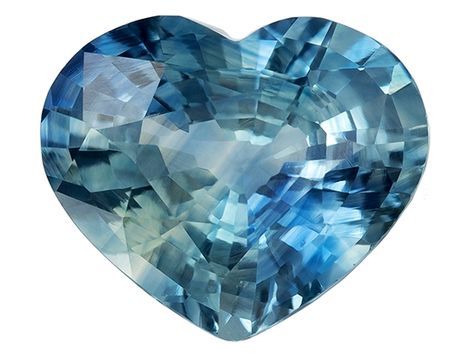 Superb Blue Green Sapphire Gemstone 2.29 carats, Heart Cut, 9.2 x 7.7 mm, with AfricaGems Certificate