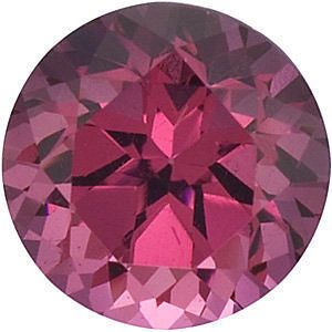 Swarovski Gems Pink Rose Round Genuine Rhodolite Garnet  in Grade FINE