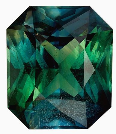 Top Top Gem Blue Green Sapphire Gemstone 5.09 carats, Radiant Cut, 10.82 x 9.27 x 5.82 mm, with GIA Certificate