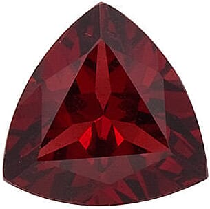 Lab-Created Red Ruby Loose Gemstone – Trillion Cut, Loupe Clean, Triangle Shape