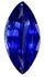 Faceted Blue Sapphire Gemstone, Marquise Cut, 0.62 carats, 7.8 x 3.9 mm , AfricaGems Certified - Truly Stunning