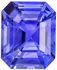 Lovely Sapphire Loose Gem, 7 x 5.9mm, Rich Cornflower Blue, Emerald Cut, 1.57 carats