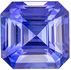 Brilliant Rare Sapphire Natural Gem, 1.63 carats, Cornflower Blue, Emerald Cut, 6.2 x 6mm