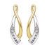 Diamond Earrings in 14KTwo-Tone 0.20 Carat Diamond Earring Jackets