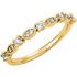 14 Karat Yellow Gold Gold 0.20 Carat TW Diamond Granulated Stackable Ring Size 7