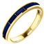 14 Karat Yellow Gold Blue Sapphire Ring