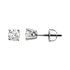 14 Karat White Gold 1.5 Carat Weight Diamond Stud Earrings