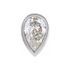 White Diamond Earrings in 14 Karat White Gold 1/10 Carat Diamond Micro Bezel-Set Single Earring