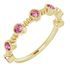 Pink Tourmaline Ring in 14 Karat Yellow Gold Pink Tourmaline Bezel-Set Ring