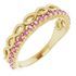 Pink Tourmaline Ring in 14 Karat Yellow Gold Pink Tourmaline Infinity-Inspired Stackable Ring