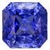 Faceted Blue Sapphire Gemstone, Radiant Cut, 4.22 carats, 8.27 x 8.25 x 6.28 mm , AfricaGems Certified - A Deal