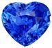 Impressive Blue Sapphire Gemstone 2.55 carats, Heart Cut, 8.5 x 7.7 mm, with AfricaGems Certificate