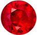 Beautiful Ruby Genuine Loose Gemstone in Round Cut, 0.32 carats, Medium Pure Red, 4.1 mm