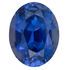 Total Deal on Lux No Heat Blue Sapphire Gemstone in Oval Cut, 2.56 carats, 8.40 x 6.54 mm Displays Rich Blue Color - AGTA Cert