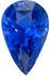 Deal On Genuine Loose Blue Sapphire Gem in Pear Cut, 10.7 x 6.8 mm, Rich Blue Color, 2.57 carats