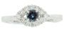 Real Low Price on Round Cut Color Change 0.25ct 4mm Alexandrite & Diamond Ring in 14 kt White Gold