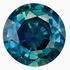 Engagement Stone Blue Green Sapphire Gemstone 2.12 carats, Round Cut, 8.2 mm, with AfricaGems Certificate