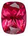 Faceted Pinkish Red Spinel Gemstone, Cushion Cut, 0.86 carats, 6.8 x 5.3 mm , AfricaGems Certified - A Hard to Find Gem