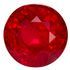 Fine Color Ruby Gemstone 1.85 carats, Round Cut, 7.05x 4.49 mm, with GRS Certificate