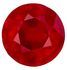 Fine Looking Ruby Gemstone 0.9 carats, Round Cut, 6 mm, with AfricaGems Certificate