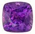 Fine Loose Gem  Purple Sapphire Gemstone 0.82 carats, Cushion Cut, 4.9  mm, with AfricaGems Certificate