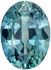 Genuine Blue Green Sapphire Gem in Oval Cut, 7.1 x 5.2 mm in Gorgeous Teal Blue Green, 1.36 carats