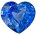 Genuine Blue Sapphire Gemstone, 2.05 Carats, Heart Shape, 7.6 x 7mm, Excellent Rich Blue Color