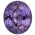 Lux Color Change Sapphire Gemstone in Oval Cut, 3.37 carats, 9.68 x 8.29mm Displays Rich Purple-Blue Color Change Color - GRS Cert