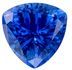 Genuine Blue Sapphire Loose Gemstone, 0.86 carats in Trillion Cut, 5.9 mm, Beautiful Stone