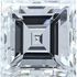 Genuine Diamonds in Square Step Cut - GH Color - SI Clarity