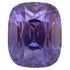 Genuine No Heat Color Change Sapphire Gemstone in Antique Cushion Cut, 3.35 carats, 8.45 x 7.33 x 6.06 mm Displays Pure Violet-Blue Color - AGL Cert