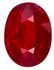 Genuine Red Ruby Gem, 1.03 carats Oval Cut in 6.4 x 4.7 mm size in Very Fine Rich Red Color With AfricaGems Certificate
