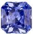 Faceted Blue Sapphire Gemstone, Radiant Cut, 0.99 carats, 5.55 x 5.49 x 3.58 mm , GIA Certified - A Great Buy