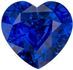 Gorgeous Blue Sapphire Gemstone, 2.27 Carats, Heart Shape, 7.6 mm, Excellent Royal Blue Color