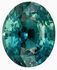 Gorgeous Gem Blue Green Sapphire Gemstone 2.05 carats, Oval Cut, 8 x 6.6 mm, with AfricaGems Certificate