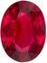 Gorgeous Genuine Loose Ruby Gem in Oval Cut, 8.3 x 6.1 mm, Medium Pure Red Color, 1.55 carats