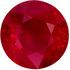 Xtra Fine Rare Genuine Loose Ruby Gemstone in Round Cut, 3.24 carats, Rich Red, 8.43 x 8.37 x 5.55 mm