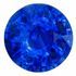 Great Color Blue Sapphire Gemstone 0.57 carats, Round Cut, 4.9 mm, with AfricaGems Certificate