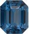 Great Deal Rare Genuine Loose Blue Green Spinel Gem in Emerald Cut, 8.1 x 6.8 mm, Teal Blue Green Color, 2.62 carats