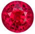 Great Stone Ruby Gemstone 0.54 carats, Round Cut, 4.8 mm, with AfricaGems Certificate