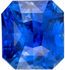 Low Price on Genuine Loose Blue Sapphire Gemstone in Radiant Cut, 1.56 carats, Medium Rich Blue, 6.4 x 5.7 mm