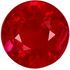 Deal on Ruby Genuine Loose Gemstone in Round Cut, 0.4 carats, Rich Pure Red, 4.1 mm