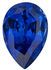 Imitation Blue Sapphire Pear Cut Stones