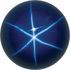 Imitation Blue Star Sapphire Round Cut Stones