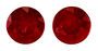 Low Price Round Cut Loose Ruby Gemstones, 0.57 carats, 4 mm Matching Pair, Super Lovely Gem