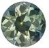 In Fashion Green Sapphire Gemstone 1.69 carats, Round Cut, 6.8 mm, with AfricaGems Certificate