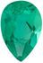 Lab Created Emerald Pear Cut in Grade GEM